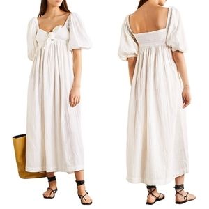 Mara Hoffman white maxi dress organic cotton